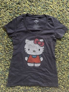 Studded Hello Kitty V-Neck Tee